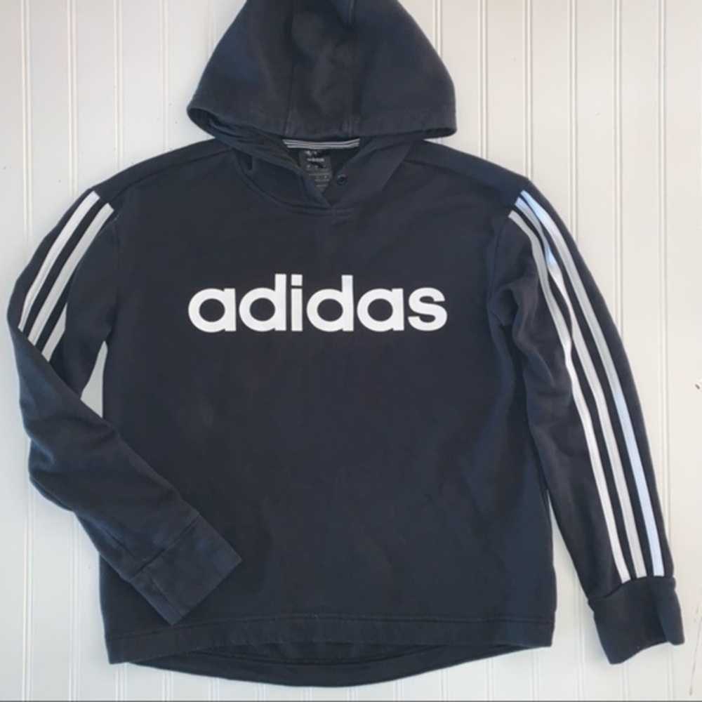 Adidas hooded sweater small​